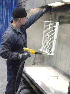elektrostatické nanášanie termoplastických farieb